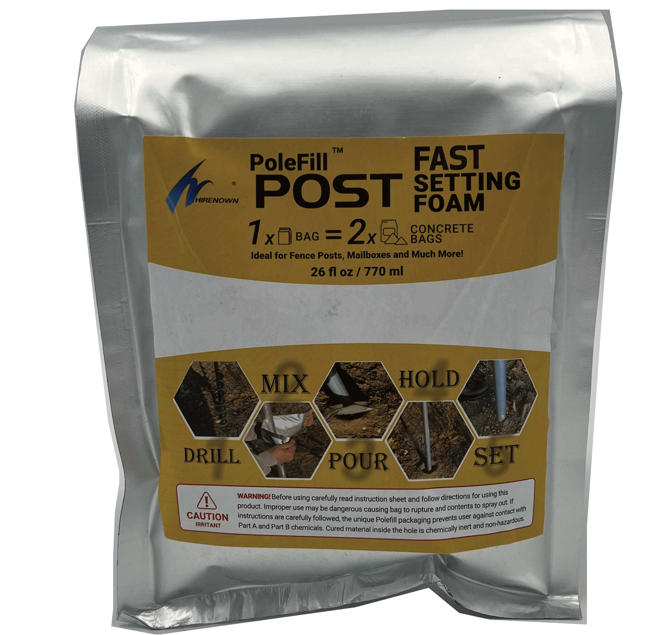 PoleFill™ Post Fast Setting Foam